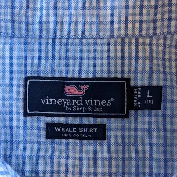 Vineyard Vines Boys Size Large (16) Button Down - Picture 6 of 8